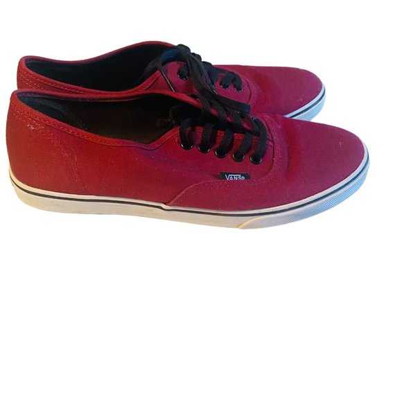 Vans burgundy in color men's size 8 woman's size 9.5 sneakers - Picture 5 of 8